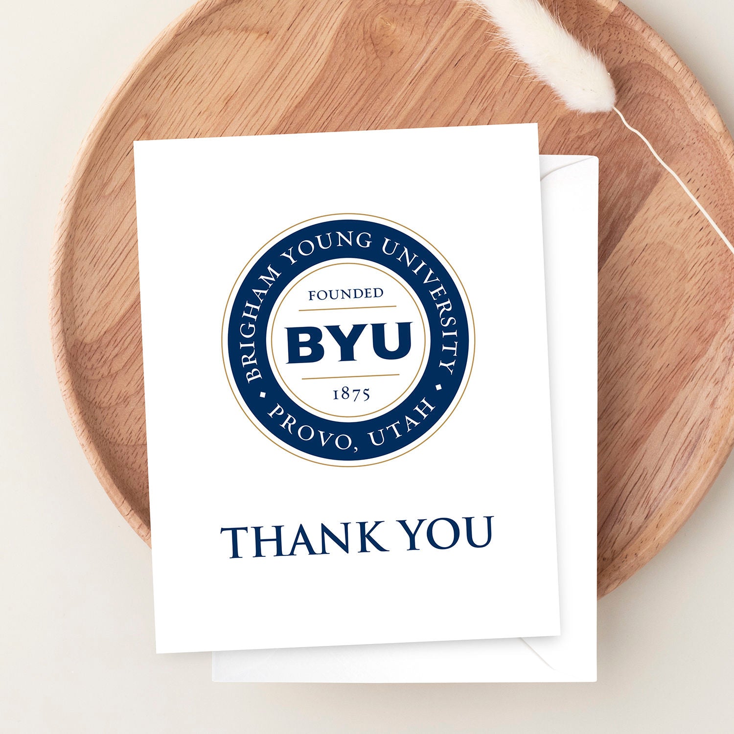 White BYU Thank You Card (10 Pack)