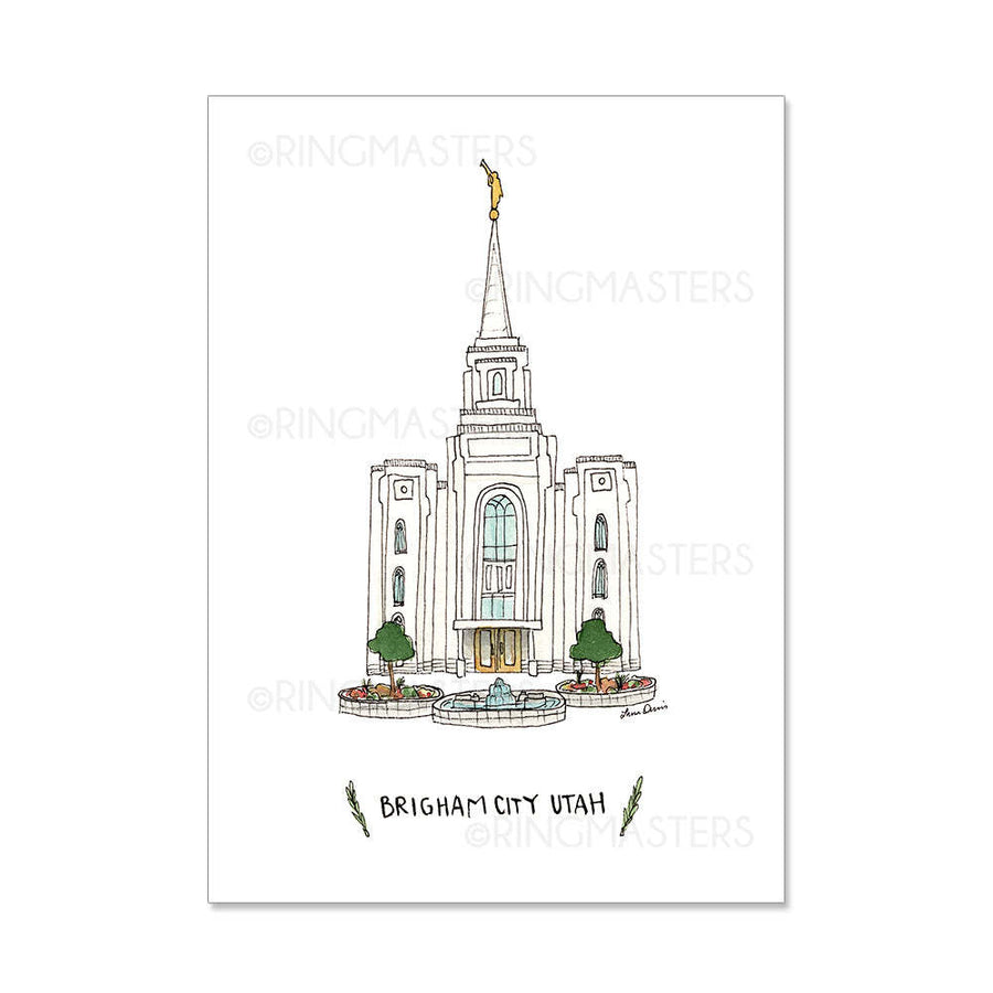 Provo City Center Utah Temple 5x7 Print