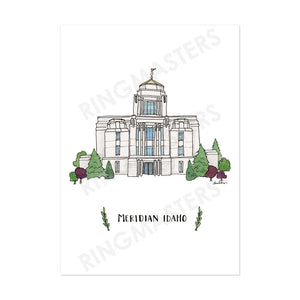 Provo Utah Temple 5x7 Print