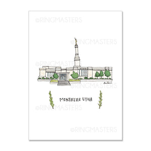 Provo Utah Temple 5x7 Print