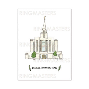Provo Utah Temple 5x7 Print