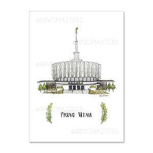 Provo Utah Temple 5x7 Print
