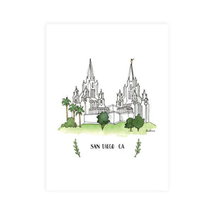 Provo Utah Temple 5x7 Print