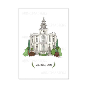 Provo Utah Temple 5x7 Print