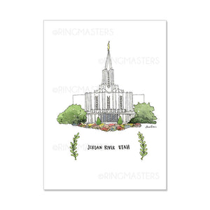 Provo Utah Temple 5x7 Print