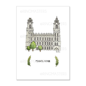 Provo Utah Temple 5x7 Print
