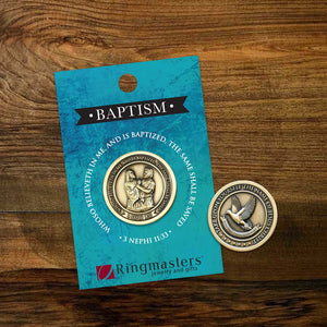 Boy Baptism Collectible challenge coin Latter-day saint baptism gift
