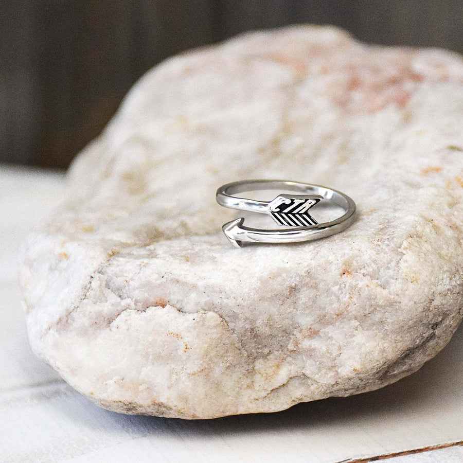 CTR Designer Arrow Ring - Stainless Steel
