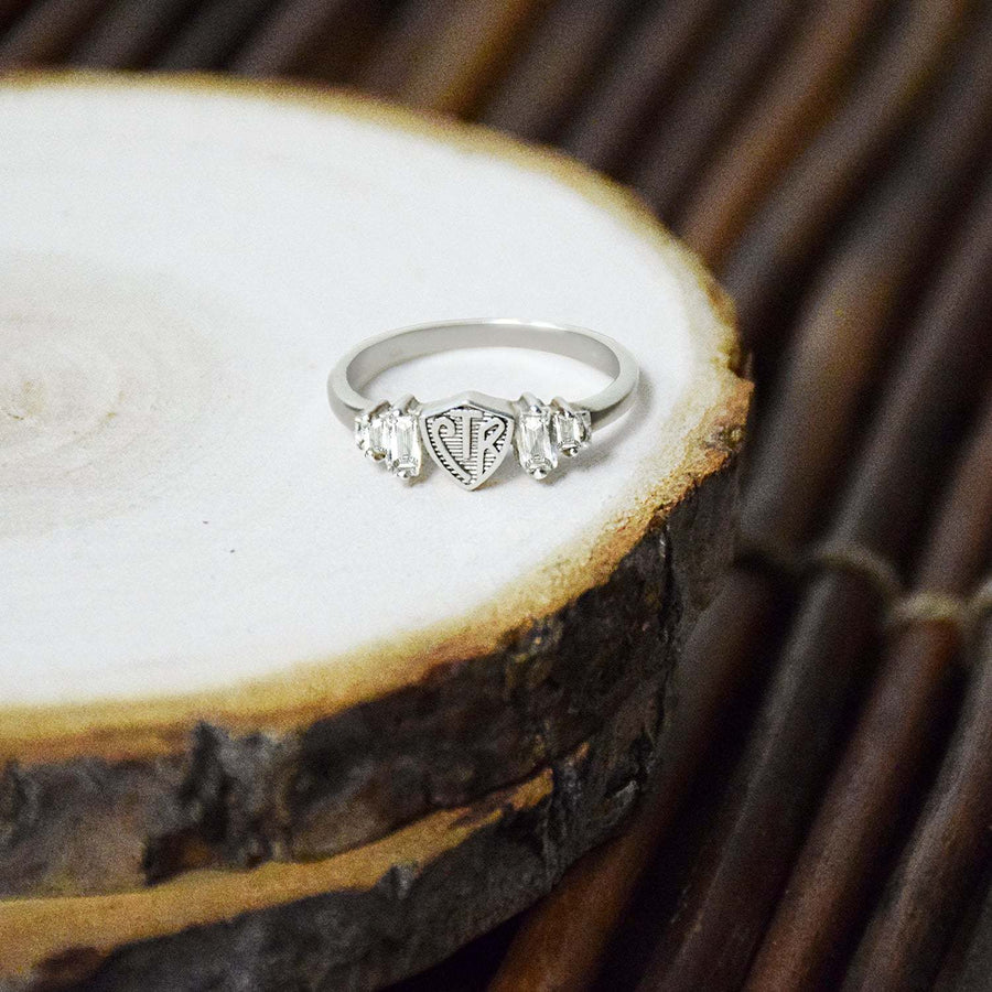 CTR Designer Baguette Ring - Sterling Silver