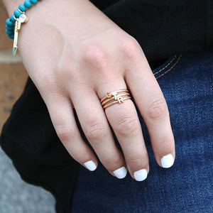 CTR Stackable Letters Ring