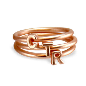 CTR Stackable Letters Ring