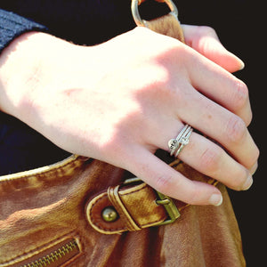 CTR Stackable Shimmer Ring - Stainless steel