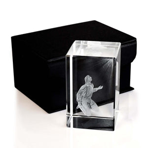 Joseph Smith 1st Vision Laser Engraved Crystal Cube