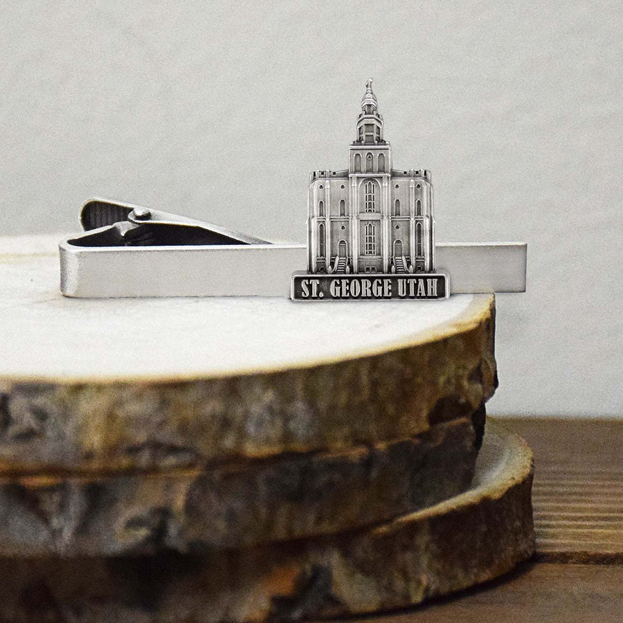 St George Utah Temple Tie Bar
