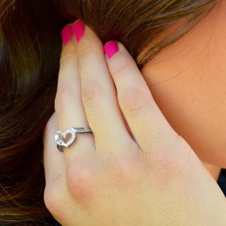 Sweetheart CTR Ring - Sterling Silver