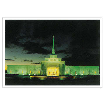 Ogden Utah Temple Dusk 5x7 Print by Ringmasters