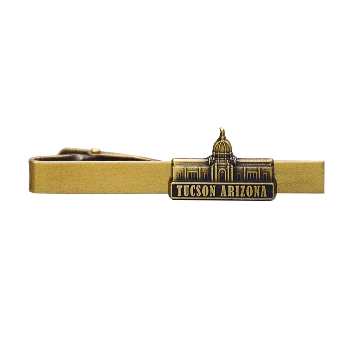 Tucson Arizona Temple Antique Gold Temple Tieclip