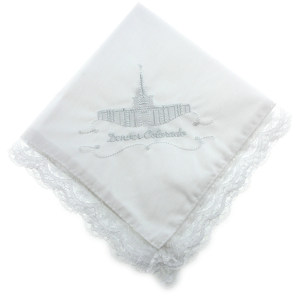 Ringmasters Denver Colorado Temple Lace Hanky
