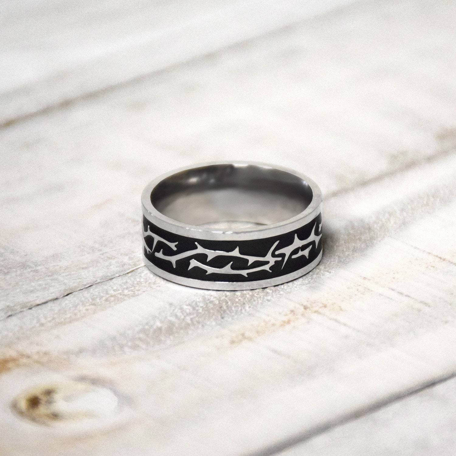 Crown of Thorns STAINLESS STEEL Ring Perfect way to show your love for the savior Jesus Christ