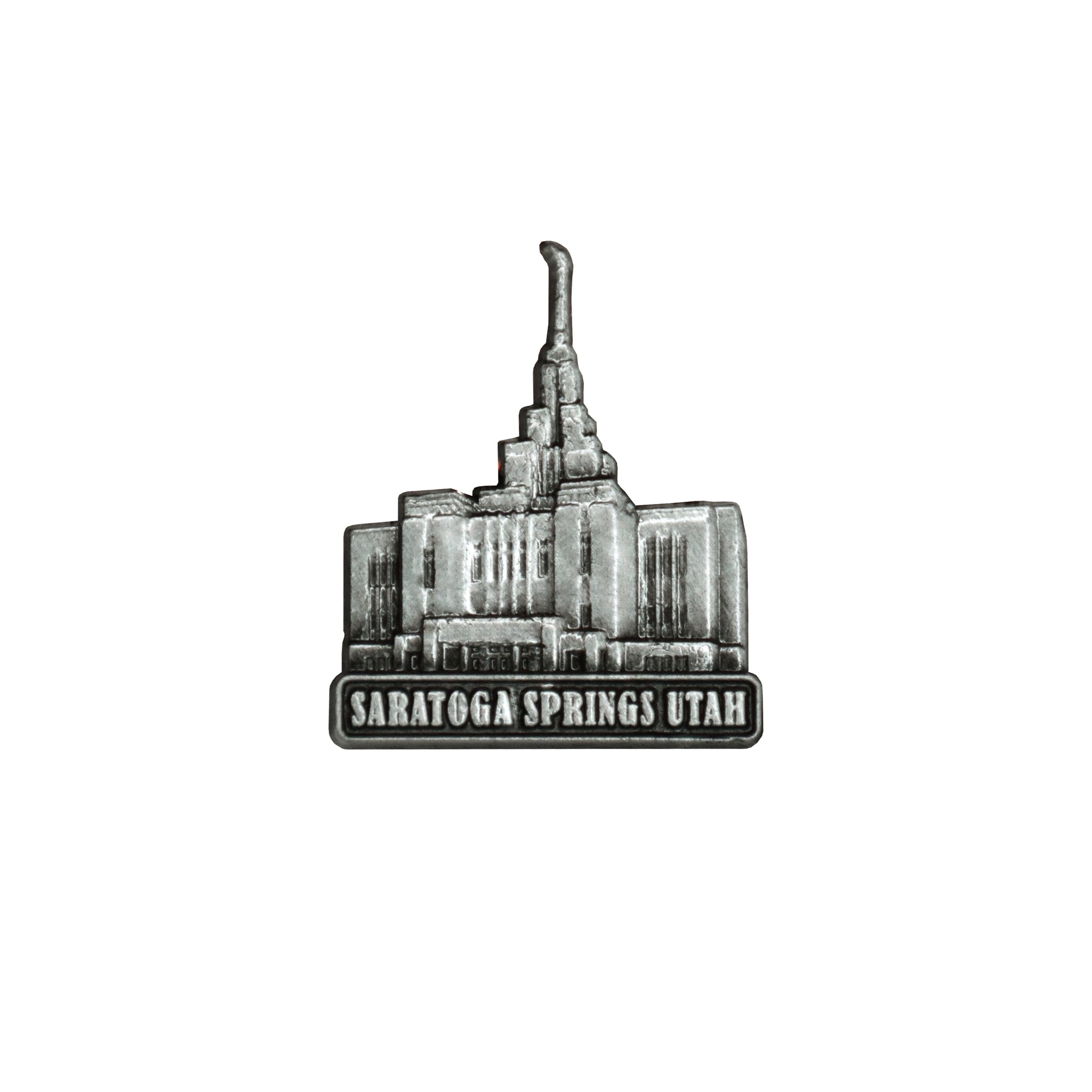 Saratoga Springs Temple Silver Temple Pin