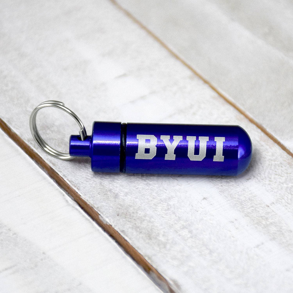 Fan Frenzy Gifts BYU Idaho Officially Licensed Blue Oil Vial Keytag