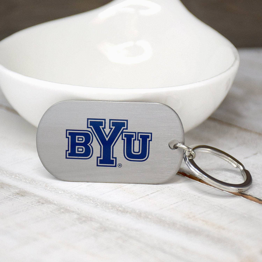 Fan Frenzy Gifts BYU Cougars Officially Licensed Dogtag Keychain
