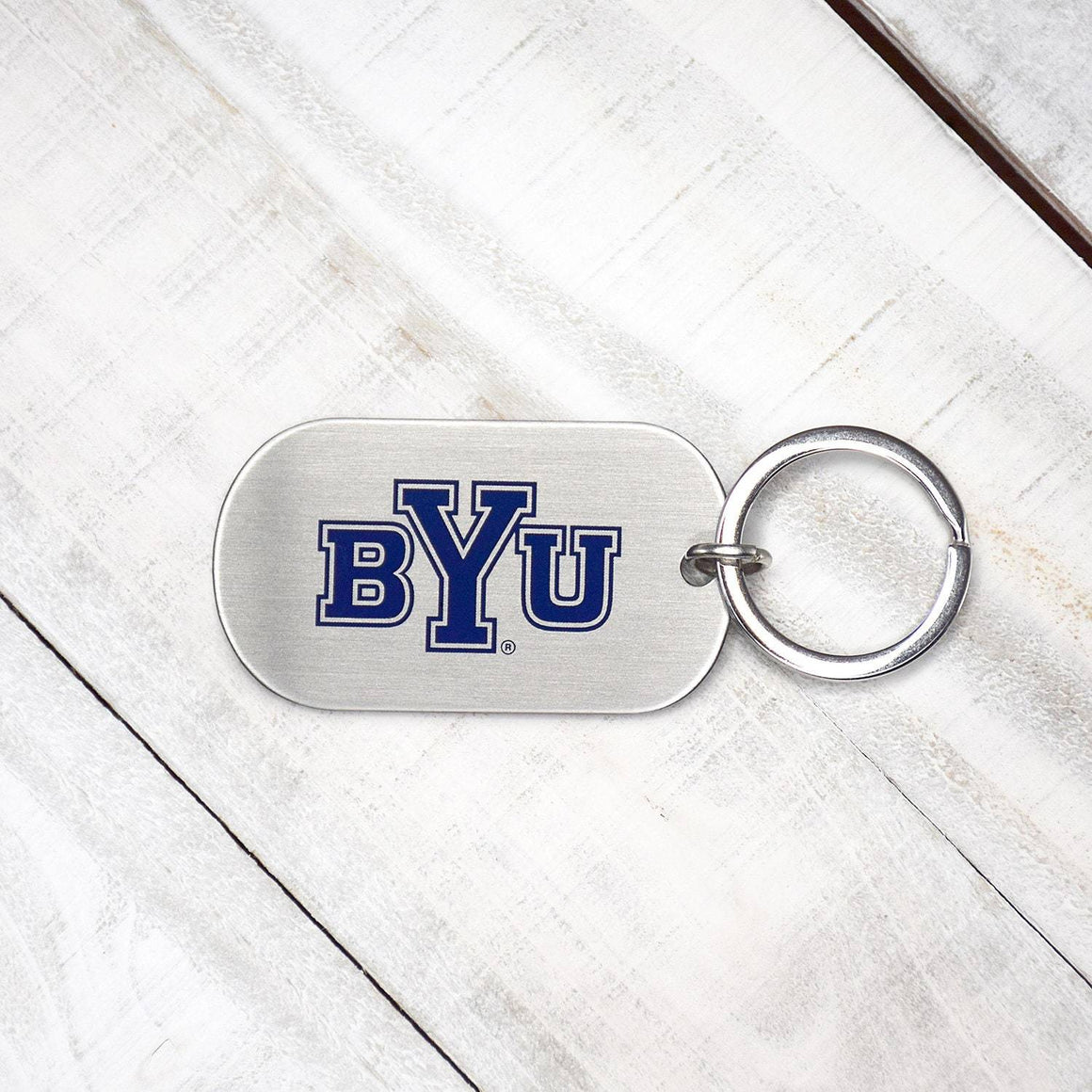 Fan Frenzy Gifts BYU Cougars Officially Licensed Dogtag Keychain