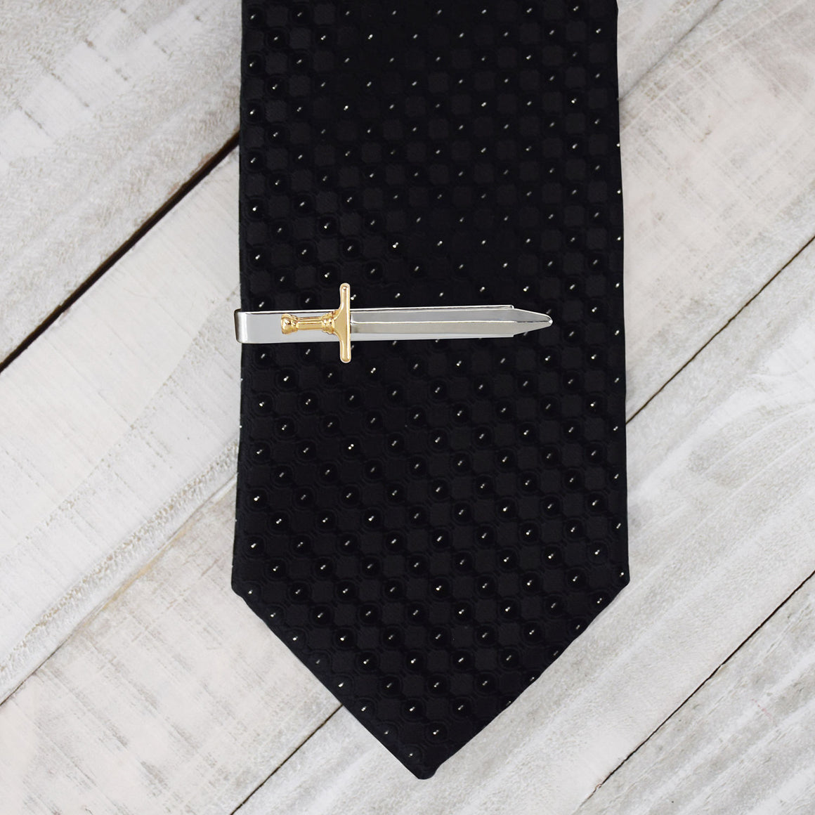 Two Tone Armour of God Sword Tiebar