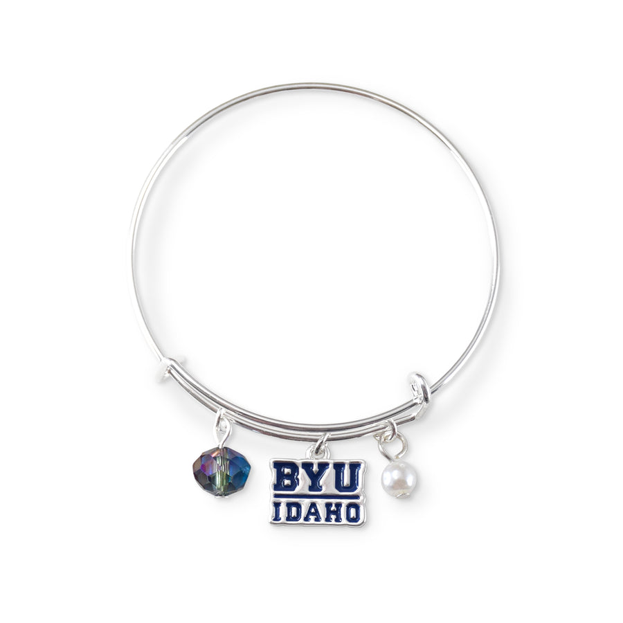 Fan Frenzy Gifts Brigham Young University-Idaho  BYU-I Dark Blue Bangle Bracelet