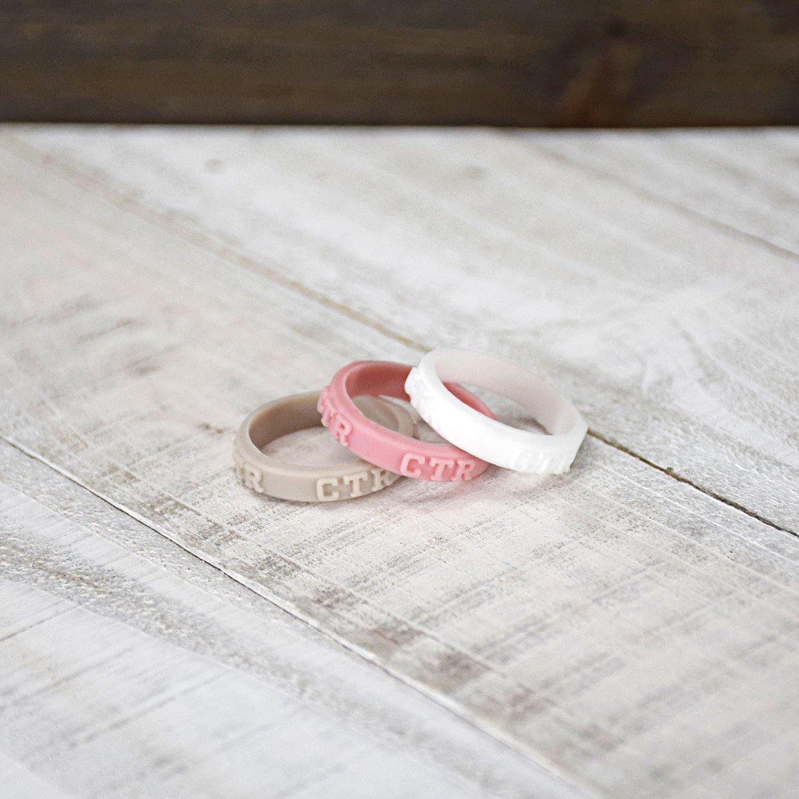 Choose the Right CTR 3D Raised Silicone 3 pack, (Grey, White, Pink) Size 4