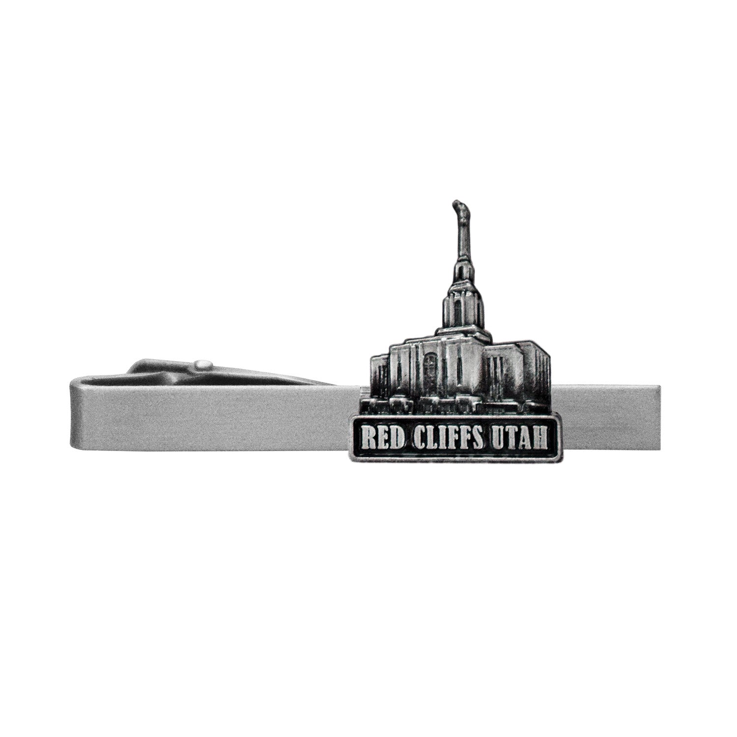 Red Cliffs Utah Temple 3/4" Antique Silver Clip