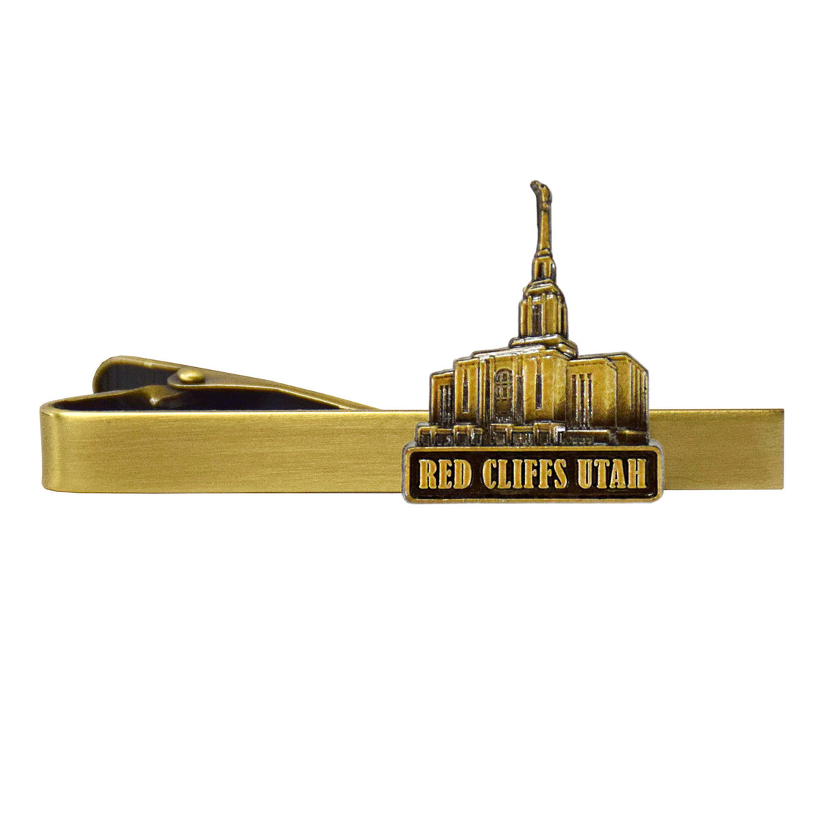 Red Cliffs Utah Temple 3/4" Antique Silver Clip