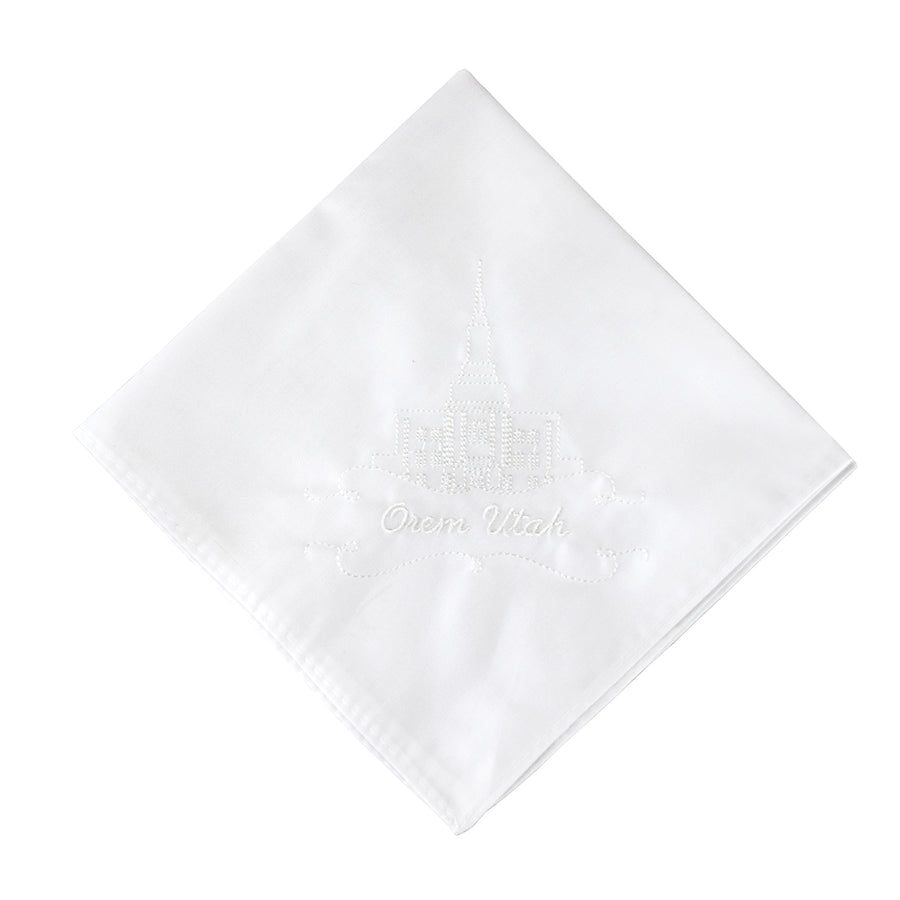 Orem Utah Temple Lace Hanky