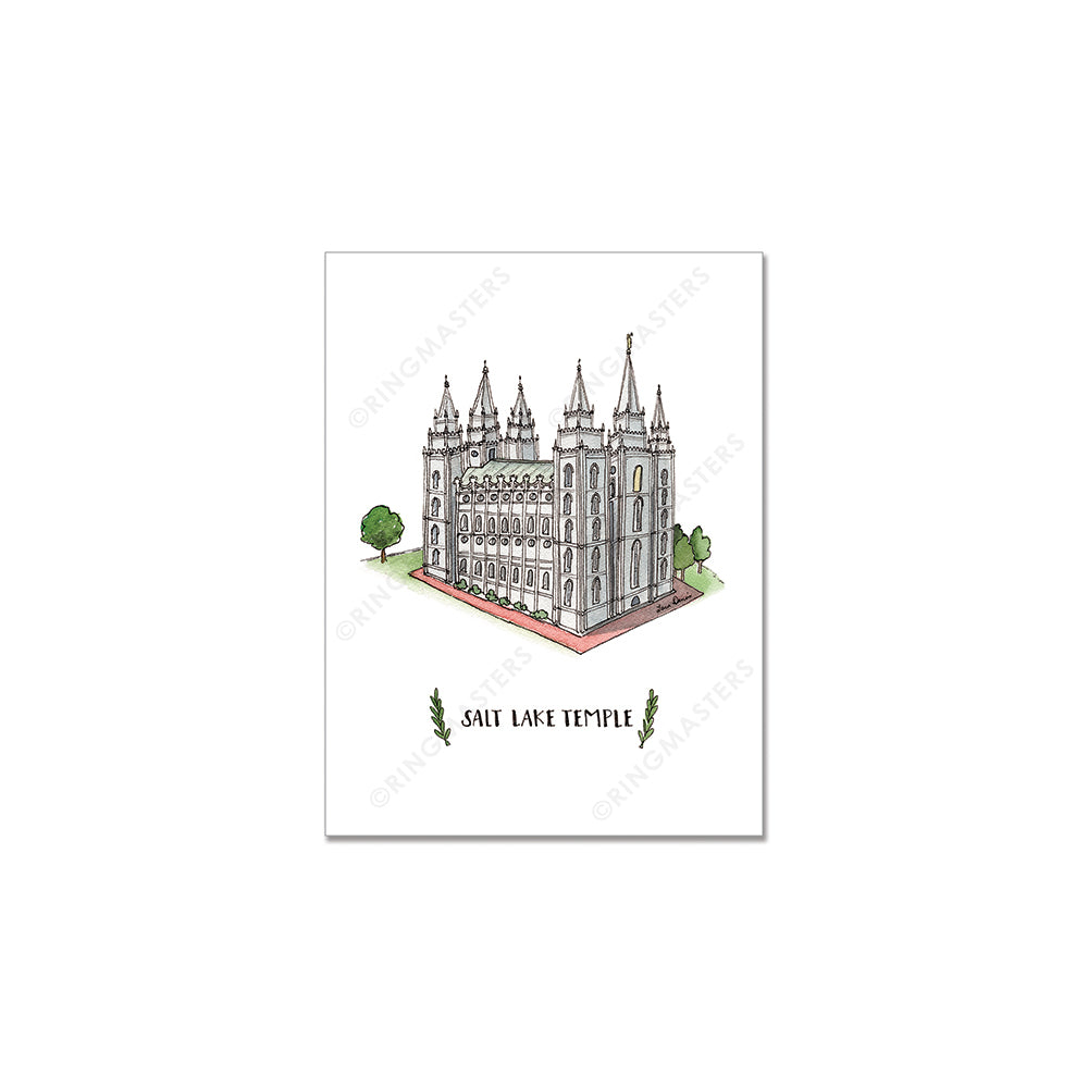 Art, Salt Lake Temple 3x4