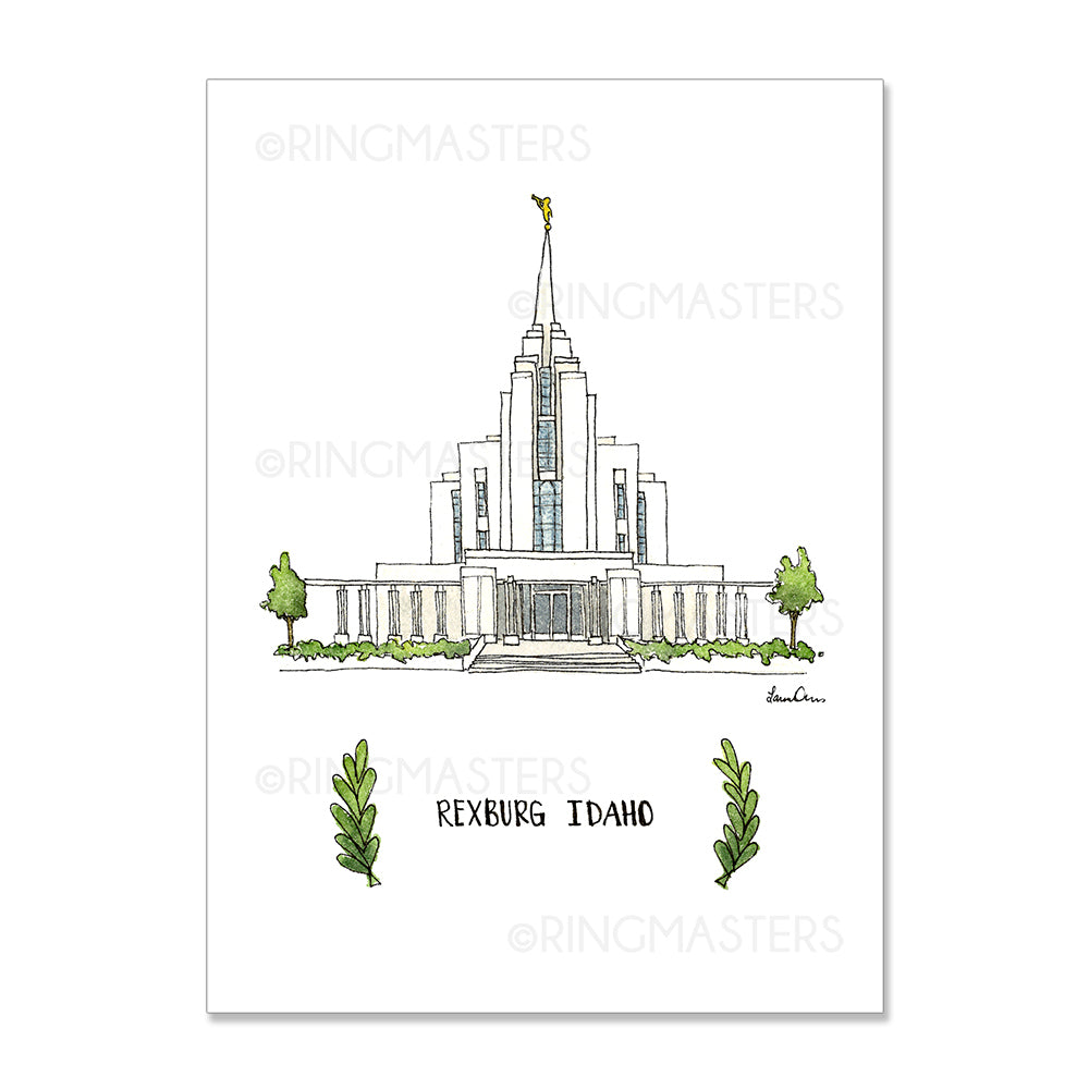 Art, Rexburg Temple 3x4