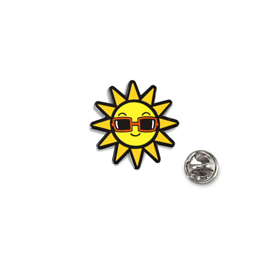 Be the Sunshine Enamel Sun with Sunglasses Pin