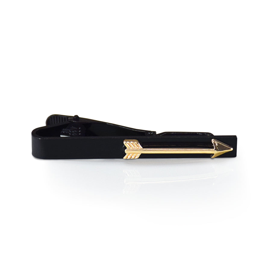 Black and Gold Arrow Inspirational Tieclip
