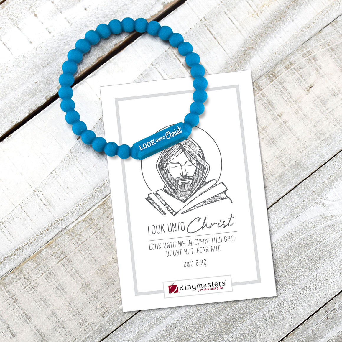 Look Unto Christ 2025 Youth Theme Silicone Bracelet for The Church of Jesus Christ of Latter-day Saints