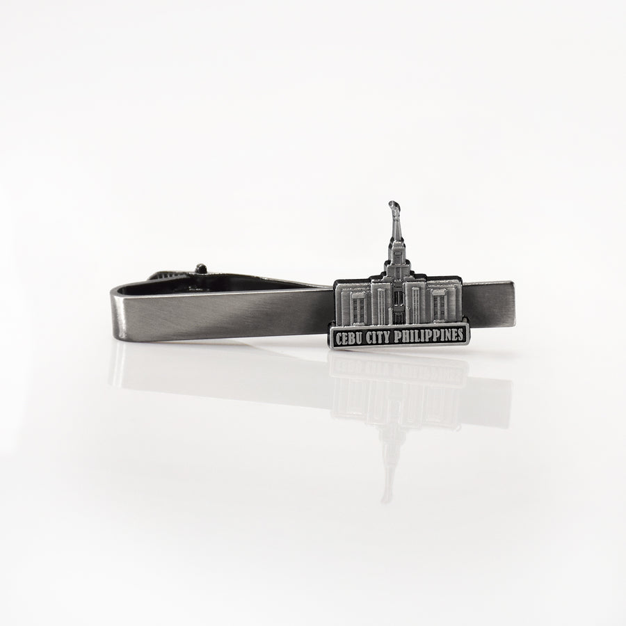 Cebu Philippines Utah Antique Silver Temple Tieclip