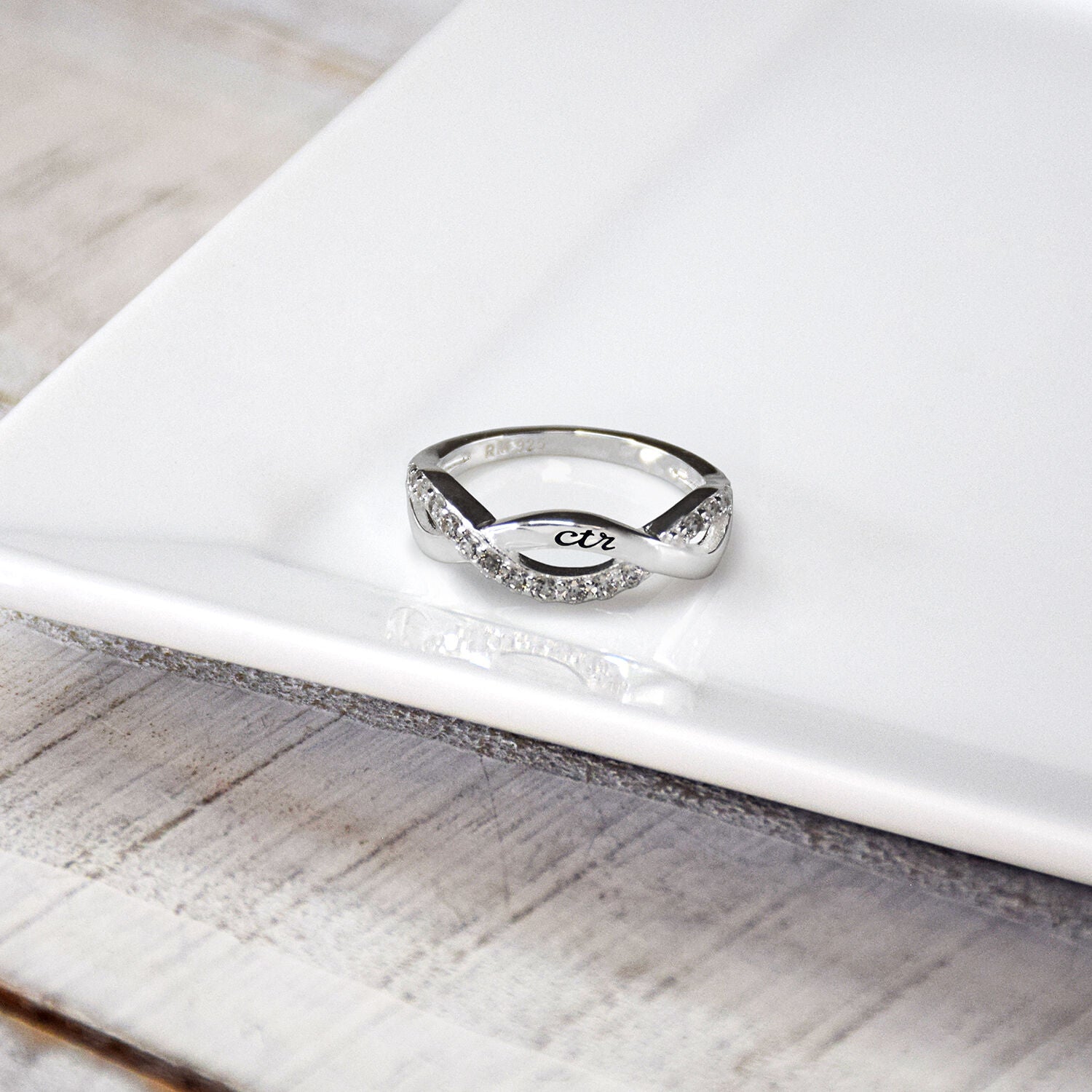 CTR Crossover Ring - Premium Sterling Silver