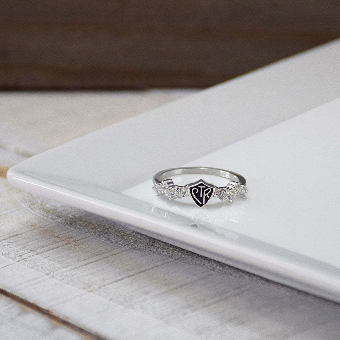 Aura CTR Ring in Sterling Silver | Latter-day Saints Jewelry | Choose the Right  | CTR Jewelry Gift