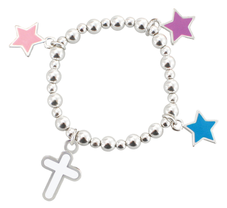 Cross Stretch Bead Bracelet