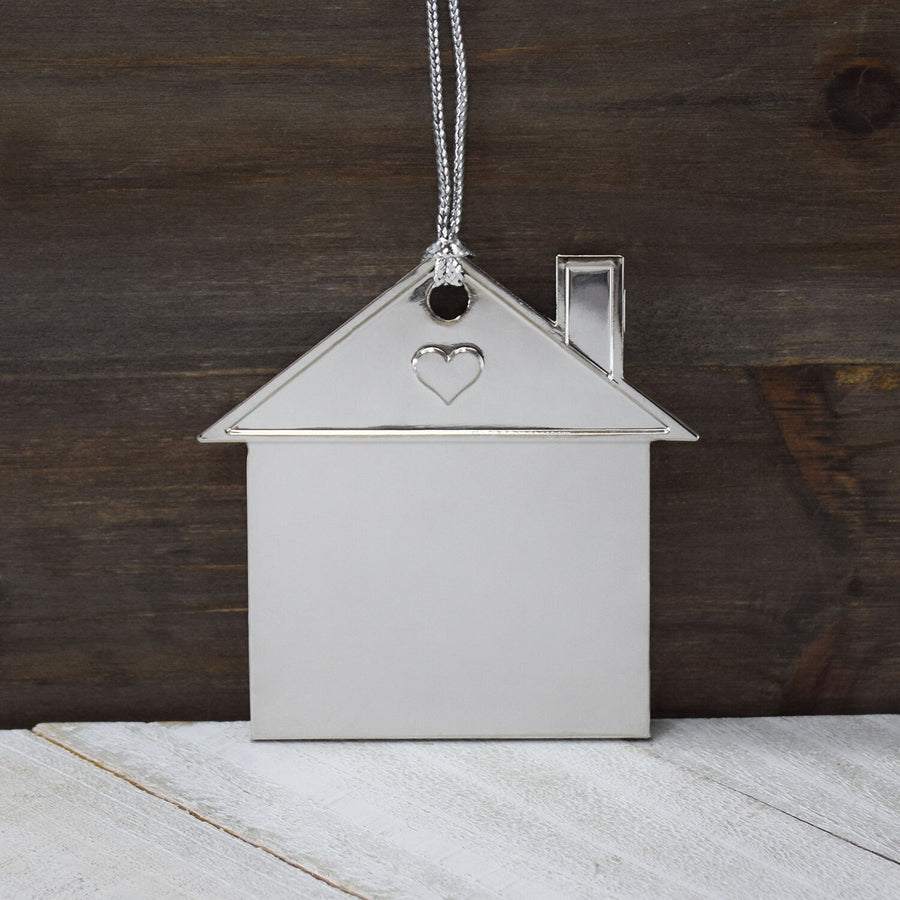 Our First Home Customizable 2.5" Silver Ornament