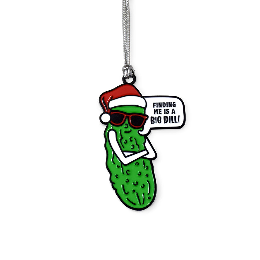 Lifebeats Enamel Filled 2" Christmas Pickle Ornament with Poem and Box