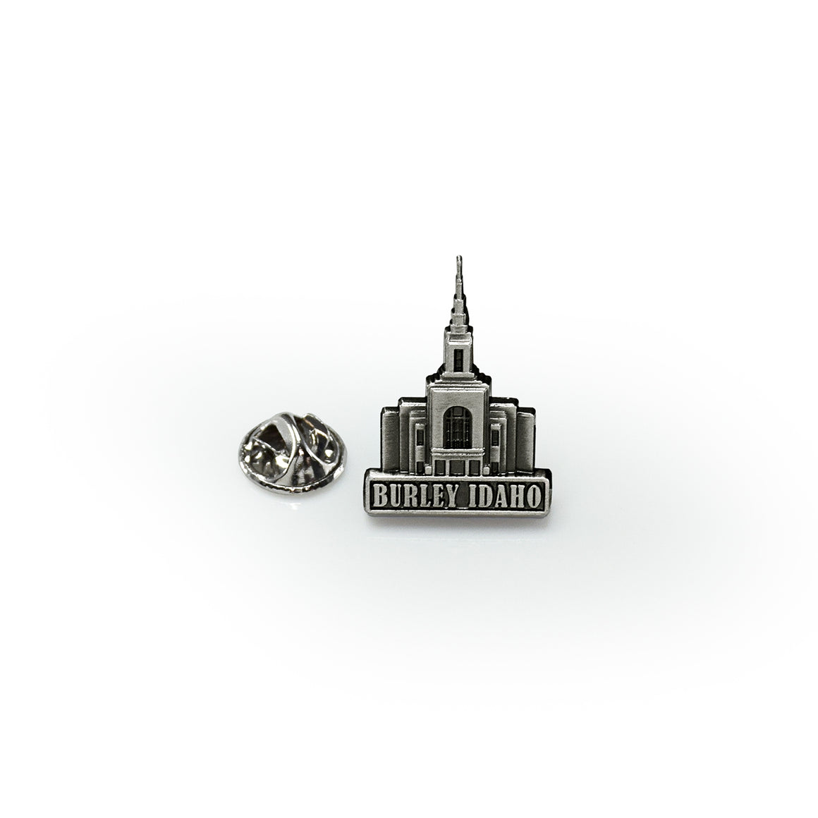 Burley Idaho Antique Silver Temple Tie Pin