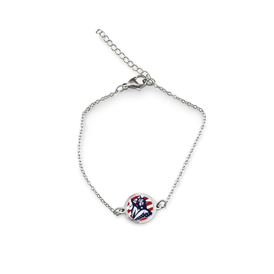 America 250 Anniversary Celebration Dainty 1 Charm Bracelet