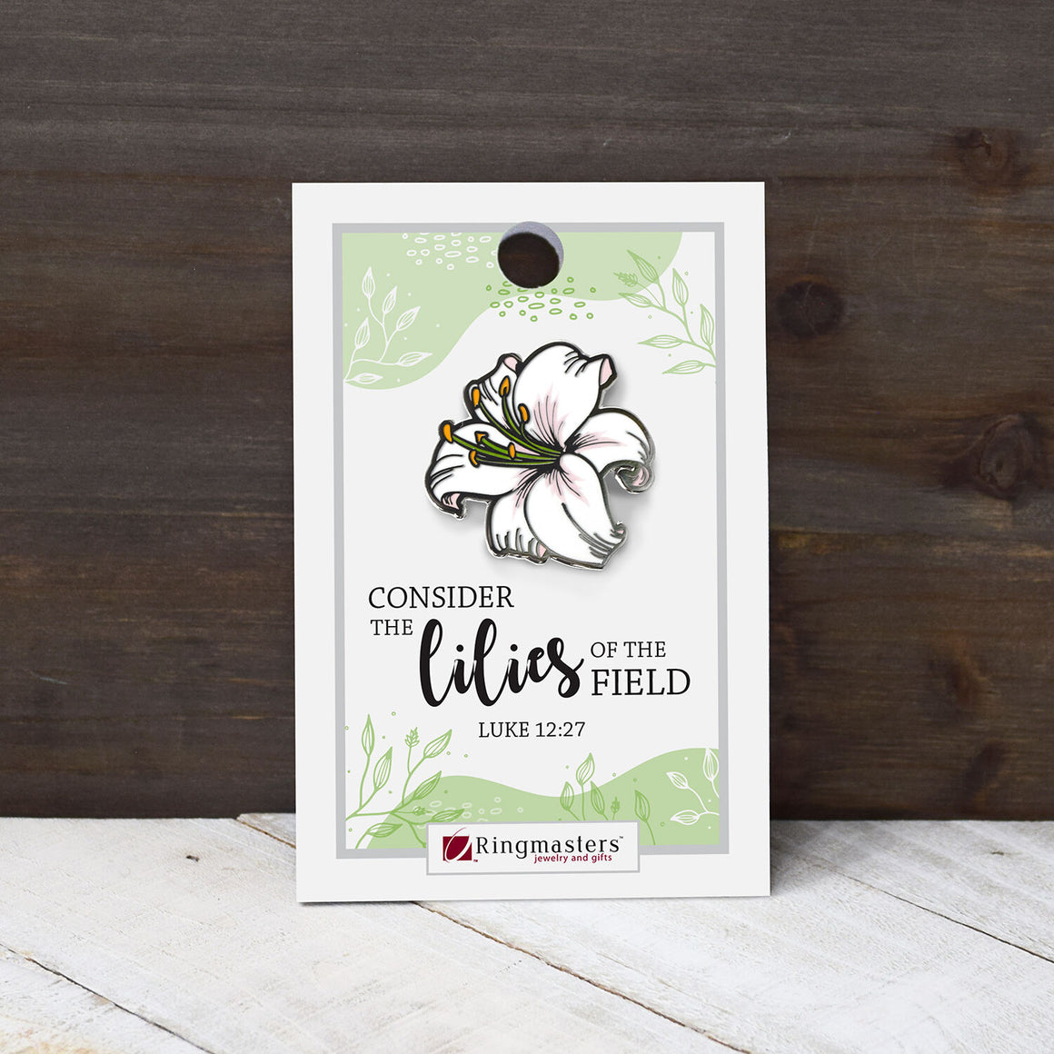 Consider the Lilies of the Field Sego Lily Hard Enamel Pin