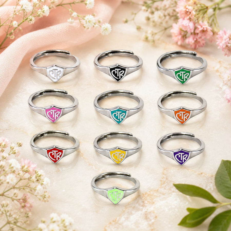 CTR Adjustable Size Metal Brass Ring Multiple Colors Available