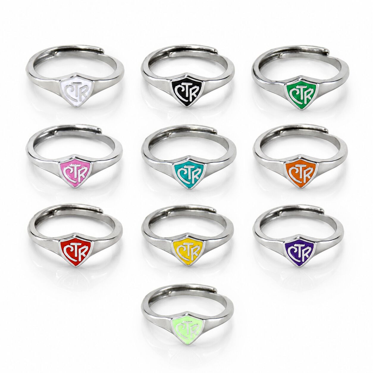 CTR Adjustable Size Metal Brass Ring Multiple Colors Available