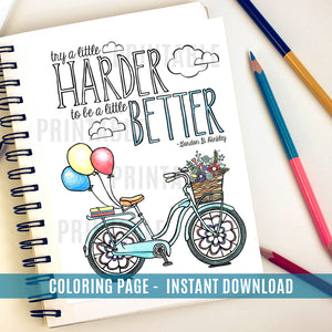 Try A Little Harder To Be A Little Better - Gordon B. Hinkley - Instant Download